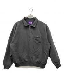 THE NORTHFACE PURPLELABEL（ザ・ノースフェイス パープルレーベル）の古着「Garment Dyed Field Half Zip Sweatshirts」｜グレー