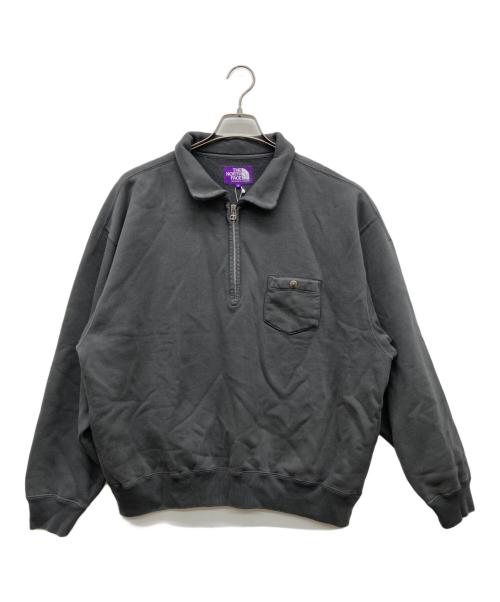 THE NORTHFACE PURPLELABEL（ザ・ノースフェイス パープルレーベル）THE NORTHFACE PURPLELABEL (ザ・ノースフェイス パープルレーベル) Garment Dyed Field Half Zip Sweatshirts グレー サイズ:Mの古着・服飾アイテム
