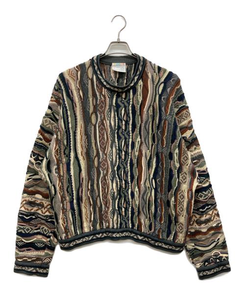 Coogi（クージー）COOGI (クージー) 90s 3Dニット マルチカラー サイズ:Lの古着・服飾アイテム