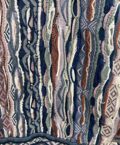 Coogi（クージー）COOGI (クージー) 90s 3Dニット マルチカラー サイズ:Lの古着・服飾アイテム