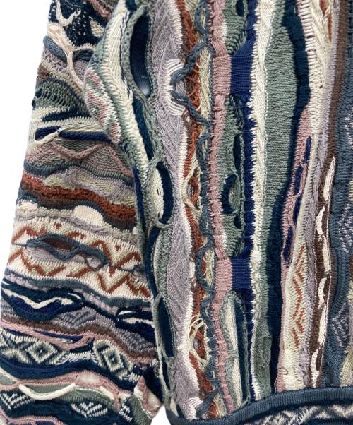 Coogi（クージー）COOGI (クージー) 90s 3Dニット マルチカラー サイズ:Lの古着・服飾アイテム