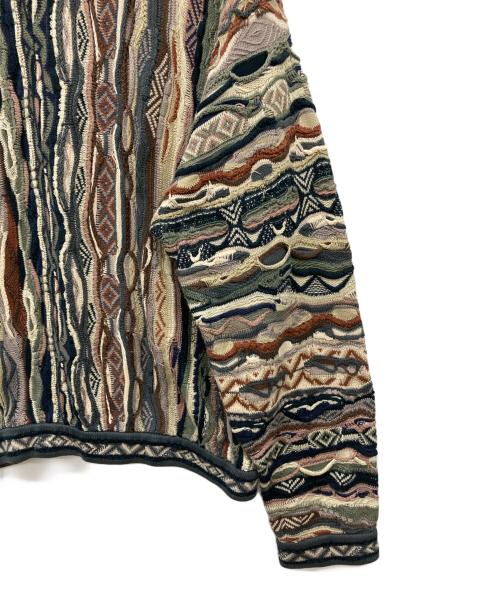 Coogi（クージー）COOGI (クージー) 90s 3Dニット マルチカラー サイズ:Lの古着・服飾アイテム
