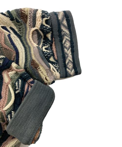 Coogi（クージー）COOGI (クージー) 90s 3Dニット マルチカラー サイズ:Lの古着・服飾アイテム