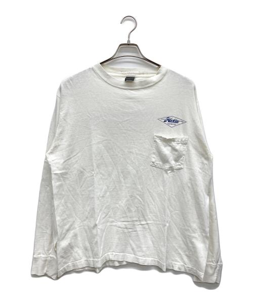 HOBIE（ホビー）Hobie (ホビー) 長袖カットソー 70s-80s 黒タグ ホワイト サイズ:XLの古着・服飾アイテム
