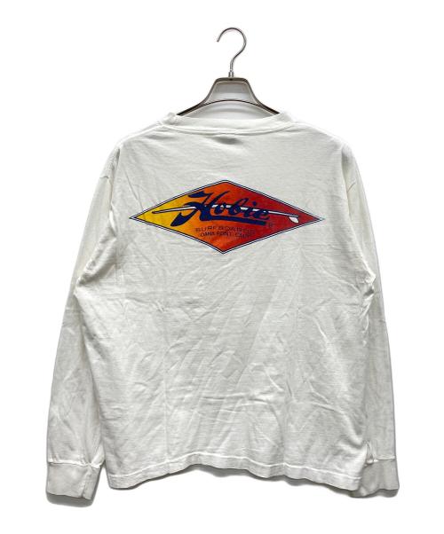 HOBIE（ホビー）Hobie (ホビー) 長袖カットソー 70s-80s 黒タグ ホワイト サイズ:XLの古着・服飾アイテム