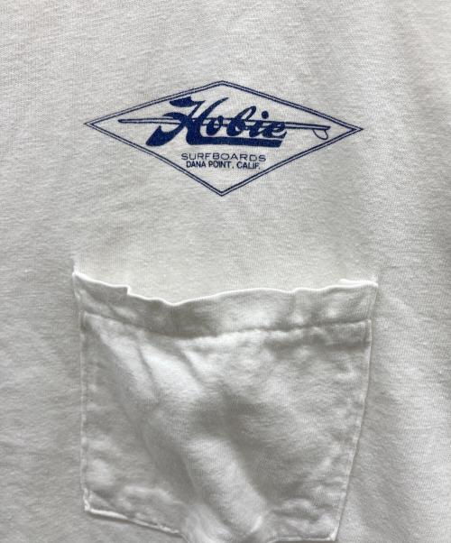 HOBIE（ホビー）Hobie (ホビー) 長袖カットソー 70s-80s 黒タグ ホワイト サイズ:XLの古着・服飾アイテム