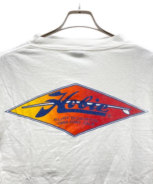 HOBIE（ホビー）Hobie (ホビー) 長袖カットソー 70s-80s 黒タグ ホワイト サイズ:XLの古着・服飾アイテム
