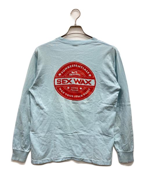 anvil（アンヴィル）anvil (アンヴィル) 長袖カットソー SEX WAX 70s~80s スカイブルー サイズ:不明の古着・服飾アイテム