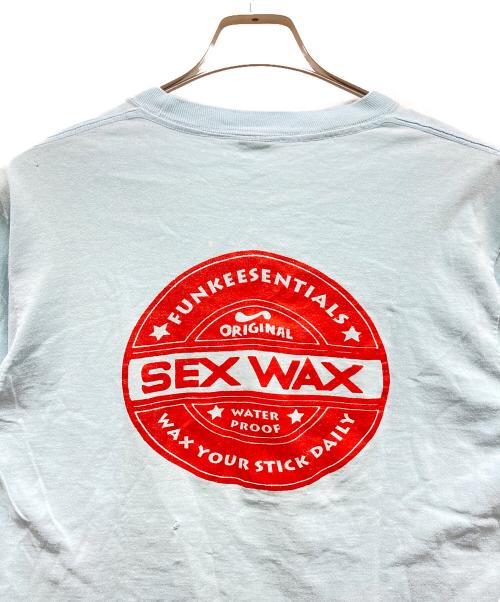 anvil（アンヴィル）anvil (アンヴィル) 長袖カットソー SEX WAX 70s~80s スカイブルー サイズ:不明の古着・服飾アイテム