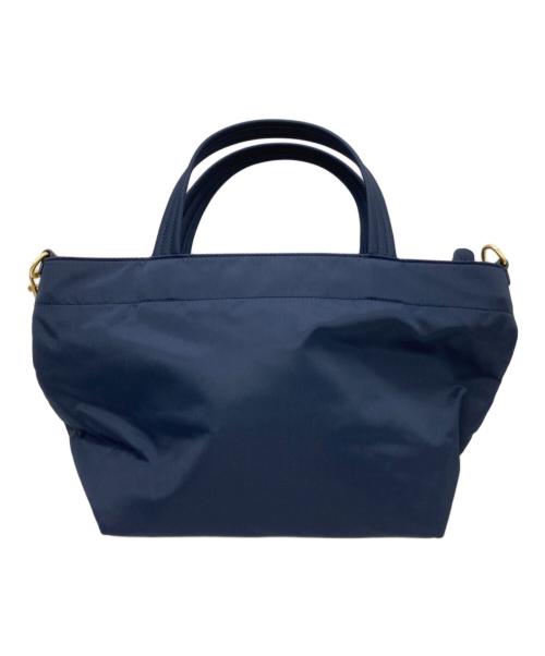 ANYA HINDMARCH（アニヤ・ハインドマーチ）ANYA HINDMARCH (アニヤ・ハインドマーチ) Chubby smiley Nylon Tote ネイビーの古着・服飾アイテム