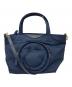 ANYA HINDMARCH（アニヤ・ハインドマーチ）の古着「Chubby smiley Nylon Tote」｜ネイビー