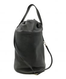 JIL SANDER（ジルサンダー）の古着「巾着ショルダーバッグ」｜ブラック