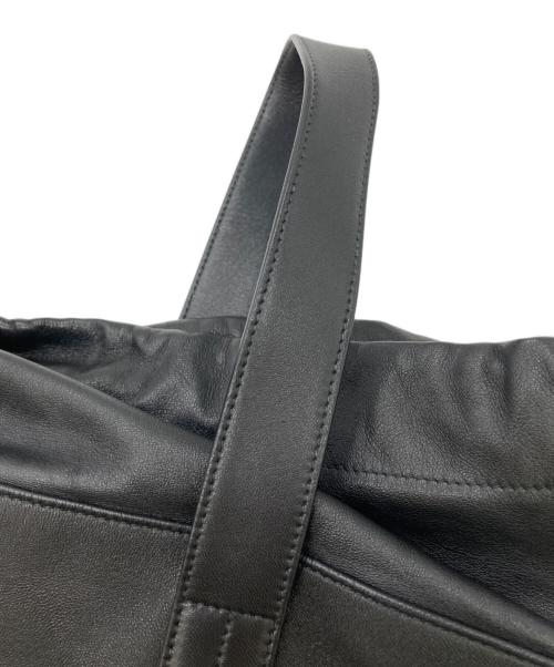 JIL SANDER（ジルサンダー）JIL SANDER (ジルサンダー) 巾着ショルダーバッグ ブラックの古着・服飾アイテム