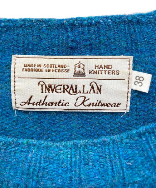 INVERALLAN（インバーアラン）INVERALLAN (インバーアラン) ラグランニット ブルー サイズ:38の古着・服飾アイテム