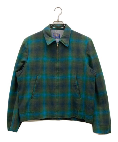 PENDLETON（ペンドルトン）PENDLETON (ペンドルトン) 50-60s オンブレウールジャケット グリーン サイズ:不明の古着・服飾アイテム