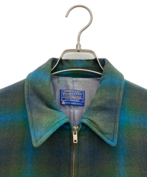 PENDLETON（ペンドルトン）PENDLETON (ペンドルトン) 50-60s オンブレウールジャケット グリーン サイズ:不明の古着・服飾アイテム