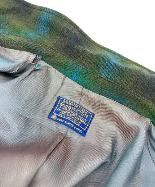 PENDLETON（ペンドルトン）PENDLETON (ペンドルトン) 50-60s オンブレウールジャケット グリーン サイズ:不明の古着・服飾アイテム