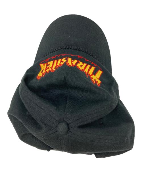 THRASHER（スラッシャー）THRASHER (スラッシャー) 90s フレイムロゴキャップ オリジナル ブラックの古着・服飾アイテム