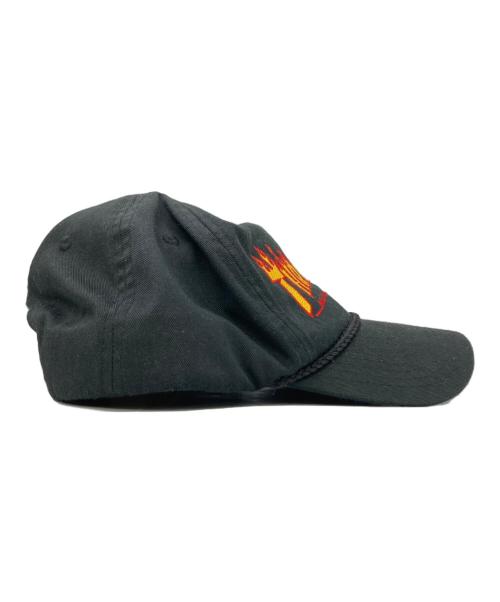 THRASHER（スラッシャー）THRASHER (スラッシャー) 90s フレイムロゴキャップ オリジナル ブラックの古着・服飾アイテム