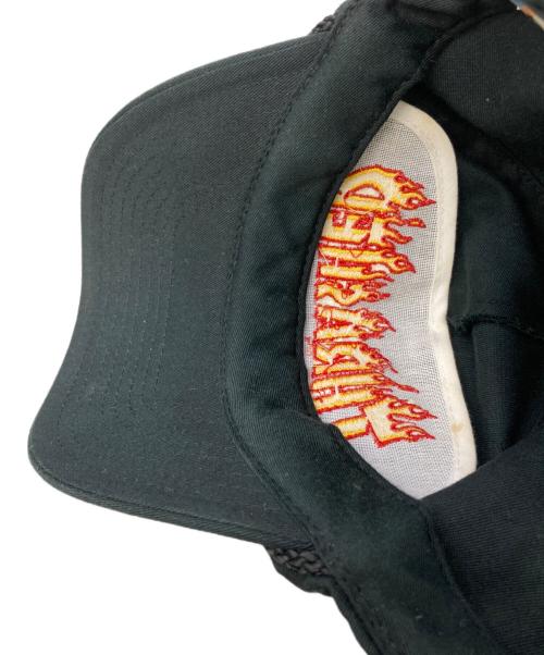 THRASHER（スラッシャー）THRASHER (スラッシャー) 90s フレイムロゴキャップ オリジナル ブラックの古着・服飾アイテム