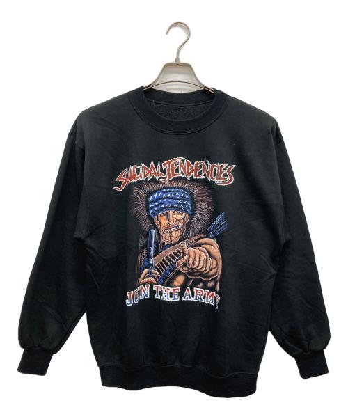 SUICIDAL TENDENCIES（スーサイダルテンデンシーズ）SUICIDAL TENDENCIES (スーサイダルテンデンシーズ) バンドスウェット JOIN THE ARMY ブラック サイズ:不明の古着・服飾アイテム