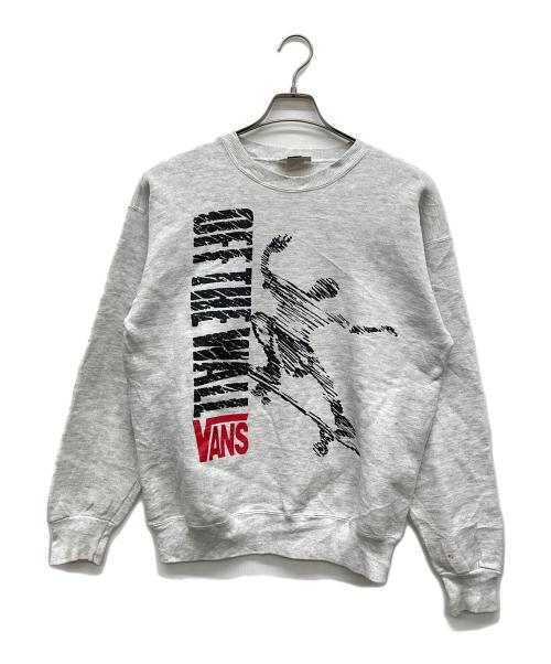 VANS（ヴァンズ）VANS (ヴァンズ) プリントスウェット Leeボディ グレー サイズ:MEDIUMの古着・服飾アイテム