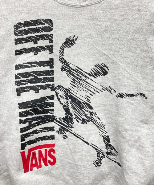 VANS（ヴァンズ）VANS (ヴァンズ) プリントスウェット Leeボディ グレー サイズ:MEDIUMの古着・服飾アイテム