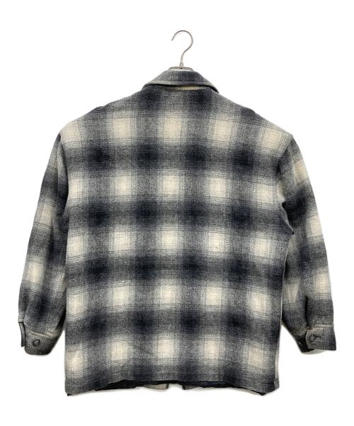 IGAI&IGAI（IGAI&IGAI）IGAI&IGAI (IGAI&IGAI) 90s オンブレウールジャケット ブラック サイズ:LARGEの古着・服飾アイテム