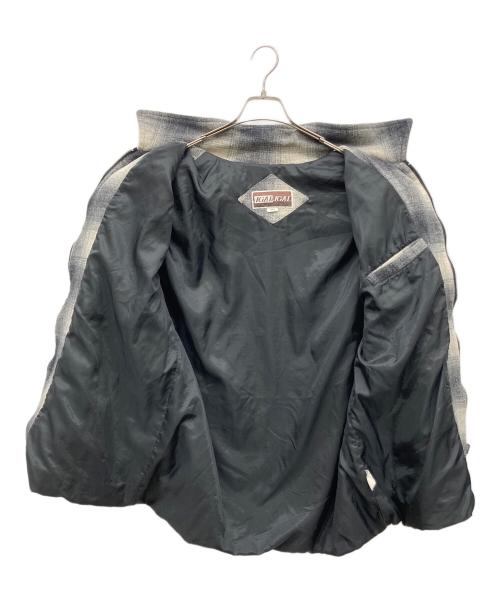 IGAI&IGAI（IGAI&IGAI）IGAI&IGAI (IGAI&IGAI) 90s オンブレウールジャケット ブラック サイズ:LARGEの古着・服飾アイテム
