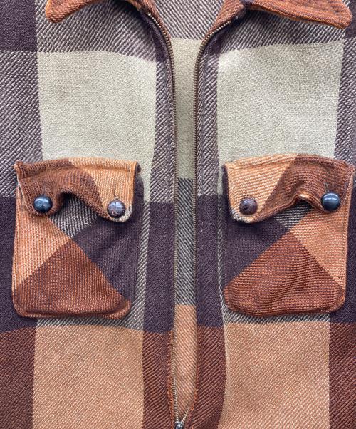 USED（ユーズド）USED (ユーズド) ウールジャケット  40‐50s conmer zip ブラウン サイズ:不明の古着・服飾アイテム