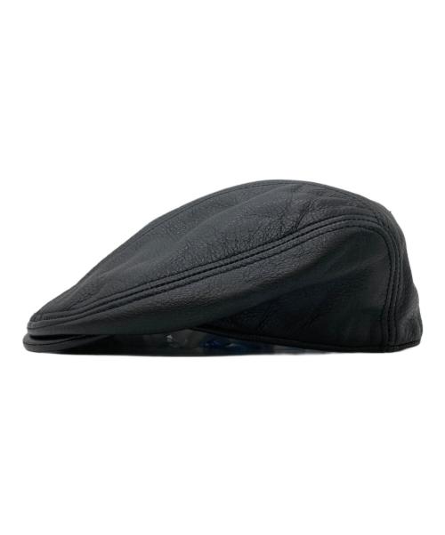 SCHOTT BROS.（ショットブロス）SCHOTT BROS. (ショットブロス) レザーハンチング帽 ブラック サイズ:Largeの古着・服飾アイテム