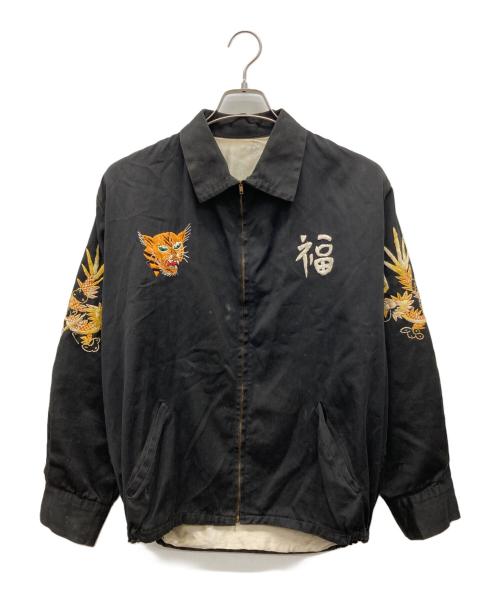 USED（ユーズド）USED (ユーズド) ベトナムジャケット 推定60s ideal zip ブラック サイズ:不明の古着・服飾アイテム