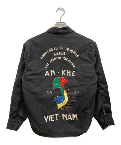 USED（ユーズド）USED (ユーズド) ベトナムジャケット 推定60s ideal zip ブラック サイズ:不明の古着・服飾アイテム