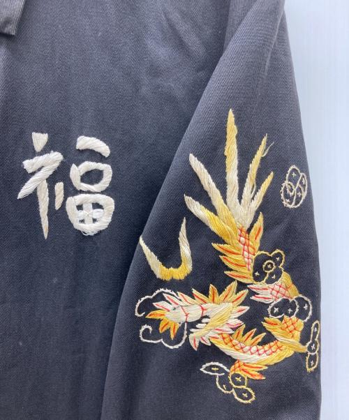 USED（ユーズド）USED (ユーズド) ベトナムジャケット 推定60s ideal zip ブラック サイズ:不明の古着・服飾アイテム
