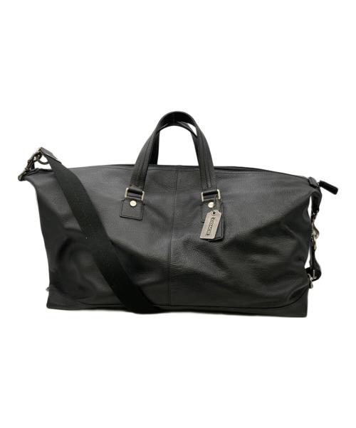COACH（コーチ）COACH (コーチ) 2WAYレザーボストンバッグ ブラックの古着・服飾アイテム