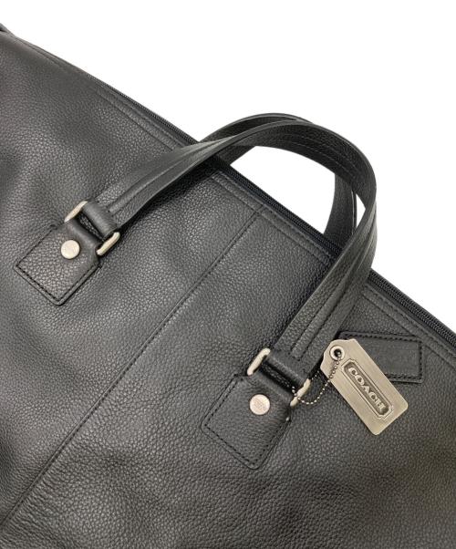 COACH（コーチ）COACH (コーチ) 2WAYレザーボストンバッグ ブラックの古着・服飾アイテム