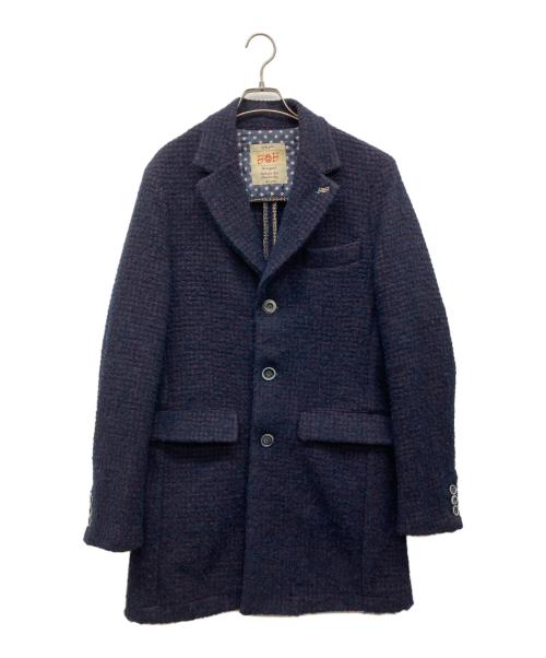 Bob（ボブ）bob (ボブ) ウール混コート ネイビー サイズ:48の古着・服飾アイテム