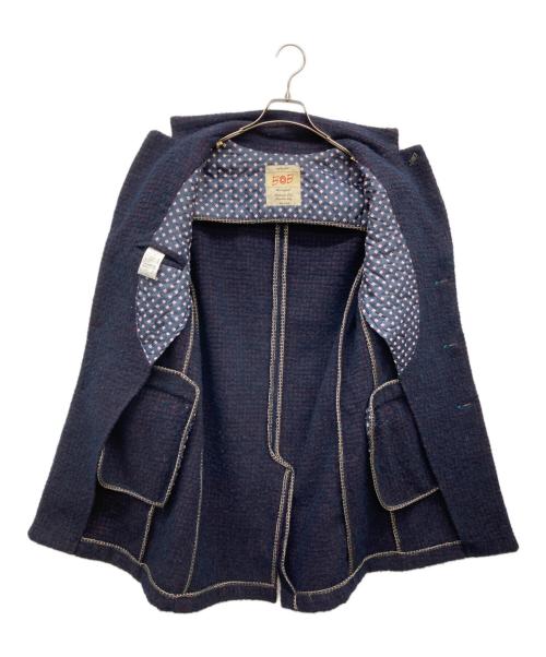 Bob（ボブ）bob (ボブ) ウール混コート ネイビー サイズ:48の古着・服飾アイテム