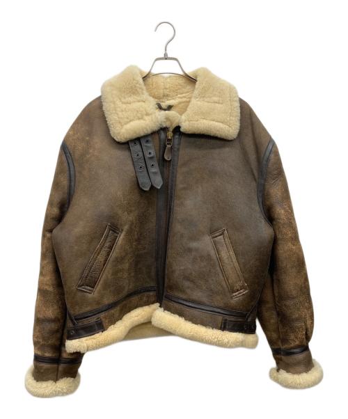 SCHOTT BROS.（ショットブロス）SCHOTT BROS. (ショットブロス) B-3 ムートンフライトジャケット ブラウン サイズ:46の古着・服飾アイテム