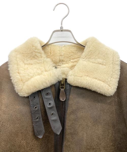 SCHOTT BROS.（ショットブロス）SCHOTT BROS. (ショットブロス) B-3 ムートンフライトジャケット ブラウン サイズ:46の古着・服飾アイテム