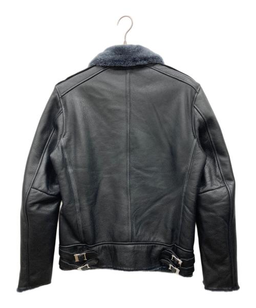 BUFFALO BOBS（バッファローボブズ）BUFFALO BOBS (バッファローボブズ) ムートンレザージャケット ブラック サイズ:3の古着・服飾アイテム