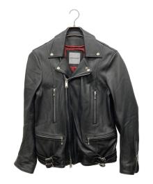 BUFFALO BOBS（バッファローボブズ）の古着「ダブルライダースジャケット」｜ブラック