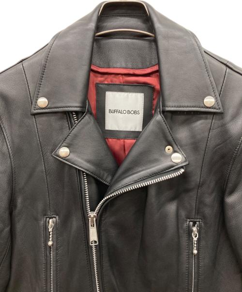 BUFFALO BOBS（バッファローボブズ）BUFFALO BOBS (バッファローボブズ) ダブルライダースジャケット ブラック サイズ:3の古着・服飾アイテム