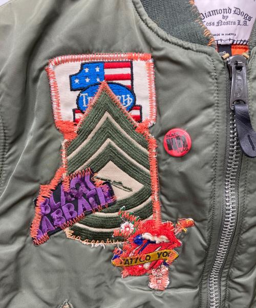 DIAMOND DOGS（ダイアモンドドッグス）DIAMOND DOGS (ダイアモンドドッグス) MA-1ジャケット カーキ サイズ:Sの古着・服飾アイテム