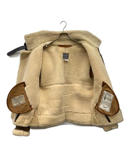 AVIREX（アヴィレックス）AVIREX (アヴィレックス) B-3 ムートンフライトジャケト ブラック サイズ:34の古着・服飾アイテム