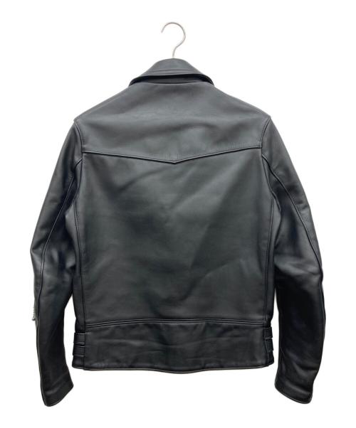 666（666）666 (666) レザーライダースジャケット ブラック サイズ:36の古着・服飾アイテム