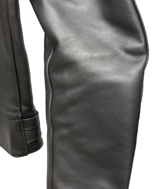 666（666）666 (666) レザーライダースジャケット ブラック サイズ:36の古着・服飾アイテム