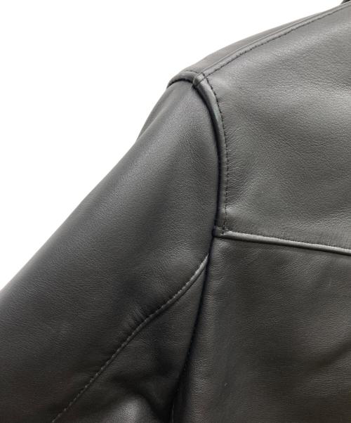 666（666）666 (666) レザーライダースジャケット ブラック サイズ:36の古着・服飾アイテム
