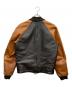 VANSON (バンソン) レザースタジアムジャケット ブラウン サイズ:34：30000円