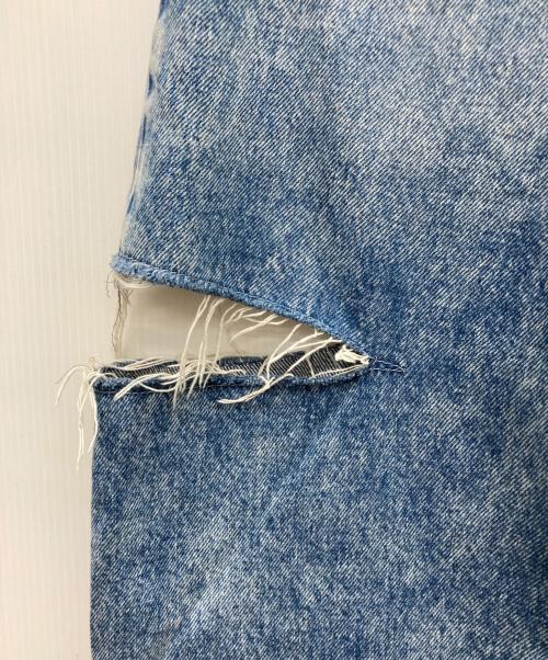 Maison Margiela（メゾンマルジェラ）Maison Margiela (メゾンマルジェラ) CUTOUT DENIM TROUSERS インディゴ サイズ:36の古着・服飾アイテム